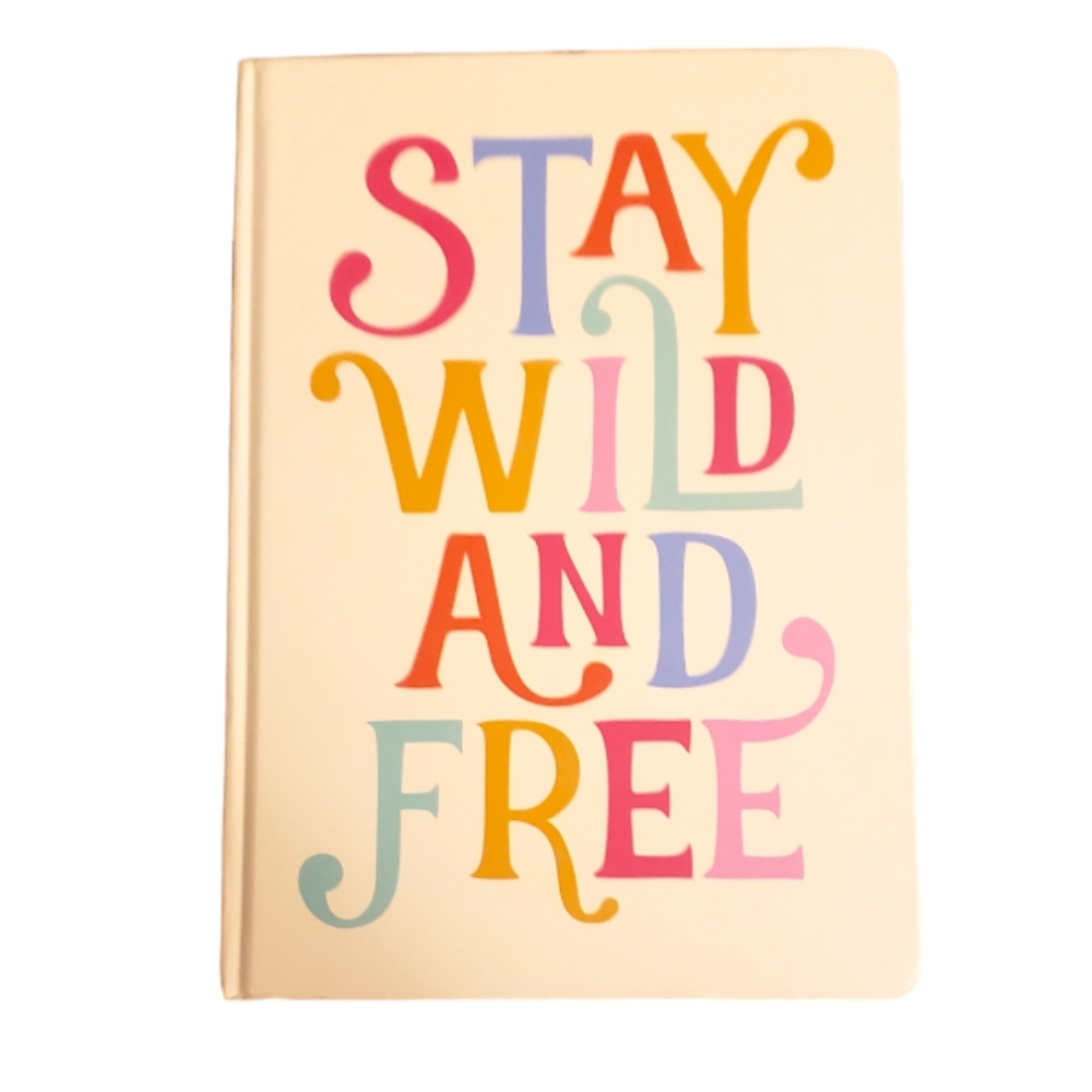 Rimemo "Stay Wild And Free" Print Hardcover Journal Notebook